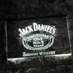 No.NE47W 送料無料 ジャックダニエル LED ネオン 看板 ランプ ライト 照明 インテリア ディスプレイ 雑貨 Jack Daniel's