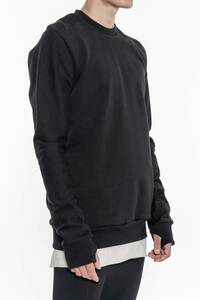 23SS新品 定価66000円 11 BY BORIS BIDJAN SABERI ボリスビジャンサベリ 製品染め スウェット トレーナー sizeL rick owens incarnation