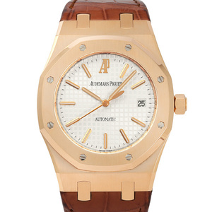 o-tema*pigeAUDEMARS PIGUET Royal дуб автоматический 15300OR.OO.D088CR.02 белый циферблат б/у наручные часы мужской 