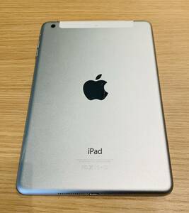 【KJ-1341KN】1円～ Apple iPad mini 2 ME832J/A A1490 64GB シルバー Wi-Fi+Cellular docomo 判定〇 タブレット 本体のみ