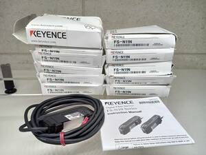 KEYENCE FS-N11N Digital Fiber Sensor BROWN 12-24V DC. Class2（FS-N10 Series） 未使用 20箱 Set