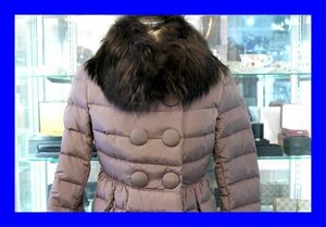 ○美品 モンクレール MONCLER 毛皮 ファー付き ダウンジャケット サイズ00 J0008