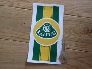 ◆送料無料◆ 海外 Lotus Logo & Stripes ロータス 80mm ステッカー