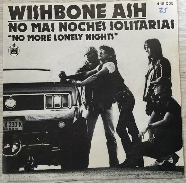 WISHBONE ASH NO MORE LONELY NIGHT スペイン盤