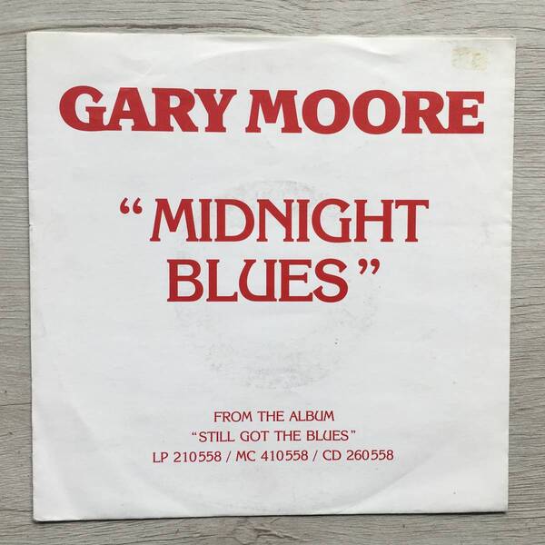 GARY MOORE MIDNIGHT BLUES ドイツ盤 PROMO