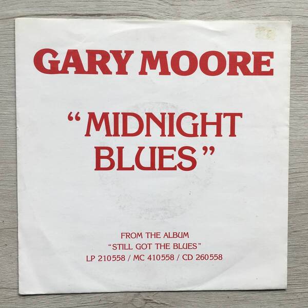 GARY MOORE MIDNIGHT BLUES ドイツ盤　PROMO