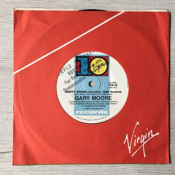 GARY MOORE EMPTY ROOMS オーストラリア盤 PROMO