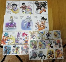 1円～ドラゴンボール一番くじ30周年記念色紙　他8種セット/ミニ色紙15枚セット_画像1