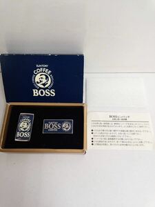 SUNTORYサントリー ボスコーヒー ロゴ ピンバッチ2個セット ノベルティ BOSS COFFEE