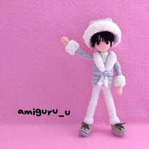 ハンサムゆづくんホワイトサンタver.　羽生結弦くん風　 あみぐるみ ハンドメイド_画像5