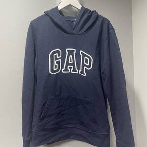 GAPギャップ長袖パーカー紺ロゴトップスメンズレディース