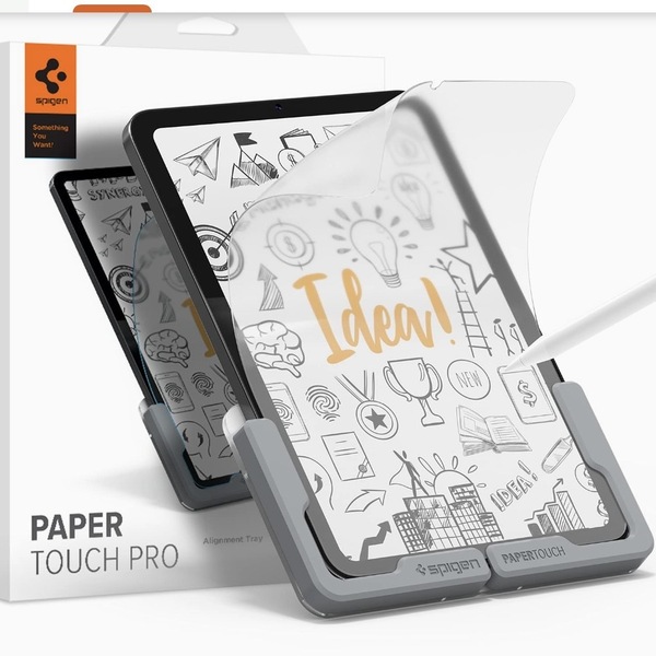 Spigen PaperTouch Pro フィルム iPad Mini 6 用 紙のような描き心地 貼り付けキット付き iPad mini 6 8.3 インチ 2021 対応 1枚入