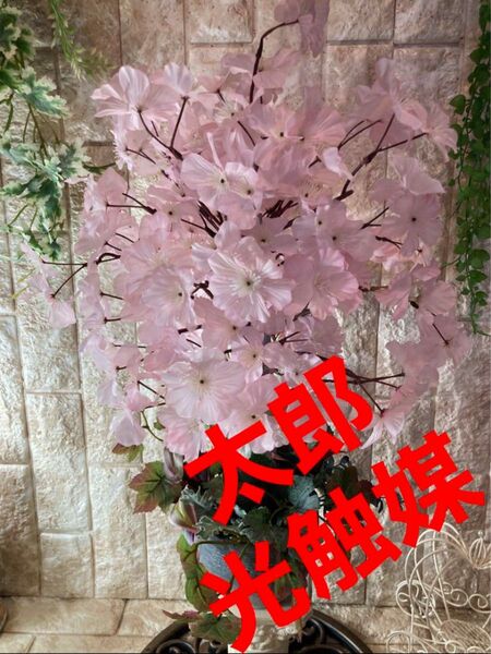 光触媒　人工観葉植物　ウォールグリーン　フェイクグリーン　桜アレンジtp