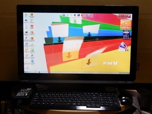 ■FMV ESPRIMO FH77/ED LED23型ワイド Windows 7 Core i7 BD(BDXL) 3波ダブル 8GB/2TB