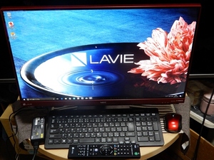 ■NEC LAVIE Desk All-in-one DA770/H 23.8型狭額縁LED IPS液晶 Windows 10 Core i7-7500U 地上・BS・110度CSデジタルBD 16GB/3TB