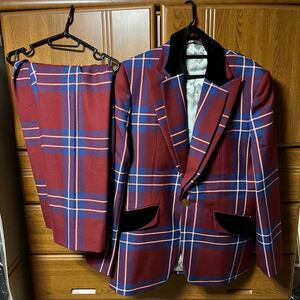 美品　ViVienne Westwood MAN チェック　スーツ　オーブ　JACKET 50 ヴィヴィアンウエストウッド　　パンツ　スラックス　テーラード