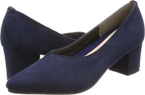 [se seal ] put on footwear .. shape also selectable pumps RF-1882 navy B(V character cut ) 24.5 cm 2E *3 point till including in a package possibility H426*