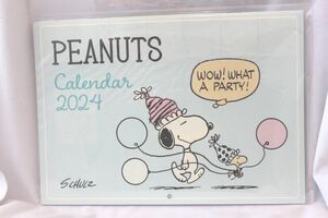 スヌーピー　Snoopy　カレンダー　カレンダー　２０２4年　壁掛け 横