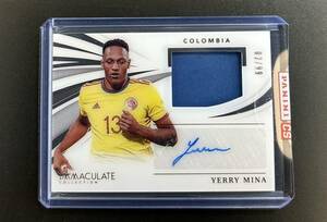 2021 Immaculate Soccer Yerry Mina Colombia Fiorentina Auto Jersey 99枚限定 レデ戻り