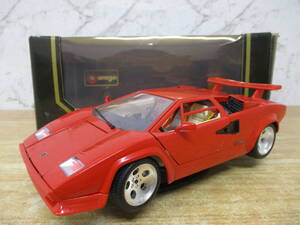 i10-2（LAMBORGHINI COUNTACH 1988 1/18スケール）cod.3047 ランボルギーニ カウンタック レッド Bburago ブラーゴ ミニカー 現状渡し