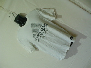 ssy7614 adidas アディダス 半袖 Tシャツ ホワイト ■ ロゴプリント ■ クルーネック コットン100 Sサイズ