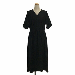 foufou / フーフー | 【THE DRESS #11】Vneck gather one piece / Vネックギャザーワンピース | 0 | ブラック | レディース