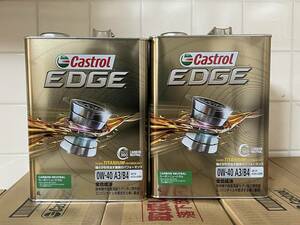 【8L】CASTROL EDGE 0W40 4L×2缶 API SP ACEA A3/B4 カストロール エッジ BMW べンツ ポルシェ ワーゲン アウディー