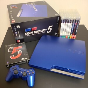 美品 PlayStation3 GRAN TURISMO 5 RACING PAC 付属品完備 SOFT9本 HDMIケーブル進呈 CECH-2500A GT CEJH-10007 グランツーリスモ5 送料込