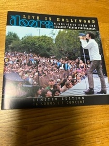 THE DOORS「LIVE IN HOLLYWOOD」1969年のライブ　ドイツ盤輸入CD 