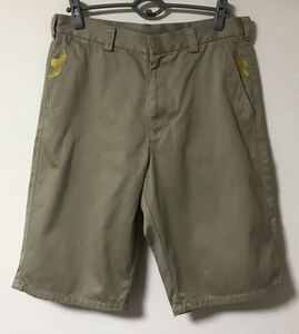 MASTERPIECE master-piece star emb chino shorts шорты шорты брюки бежевый звезда Star вышивка сделано в Японии 36 деньги .KK