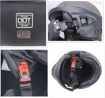 多機能ヘルメットバイクヘルメット フルフェイス ジェットヘルメット DOT 規格品 S-XXL 2色 組立式顎部分着脱できる L_画像7