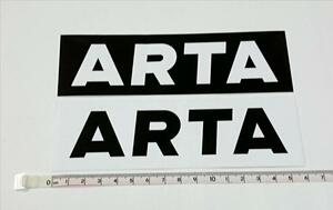 ARTA ステッカー 白 黒 2枚セット オートバックス