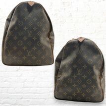 LOUIS VUITTON ルイヴィトン キーポル ボストン バッグ モノグラム ブラウン カバン レザー メンズ レディース_画像4