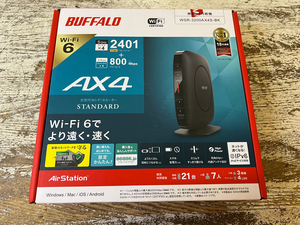 BUFFALO/バッファロー WSR-3200AX4S Wi-Fi6対応無線LANルーター IPv6対応 親機 接続台数21台/人数7人/戸建3階建マンション4LDK 