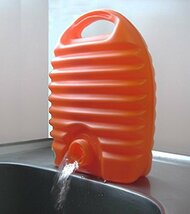 タンゲ化学工業 立つ湯たんぽ オレンジ 2.6L 袋付き TN00314_画像3