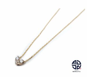 Ponte Vecchio Ponte Vecchio PV K18 18 gold pink gold diamond Heart necklace lady's accessory 