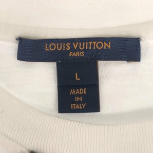 LOUIS VUITTON ルイヴィトン 1A5TRQ ブランドロゴ Tシャツ 半袖 白 グレー レディース Lサイズ アパレルの画像5