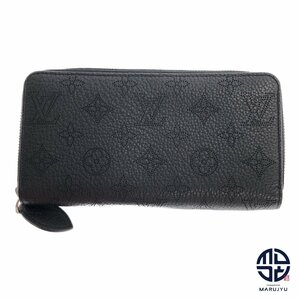 LOUIS VUITTON ルイヴィトン マヒナ ノワール 黒 ジッピーウォレット M61867 長財布 サイフ