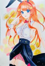 手描きイラスト　同人　五等分の花嫁　五月　いつき　バニー　B5サイズ_画像2