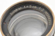 Leica Summar 5cm F2 ライカ ズマール Lマウント L39 キャップ Leitz Wetzlar ライツ Germany ドイツ製 スクリューマウント 5/2 50 2_画像2