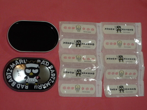  ultra rare! retro 1995 year Sanrio Bad Badtz Maru character can case & sticking plaster set *