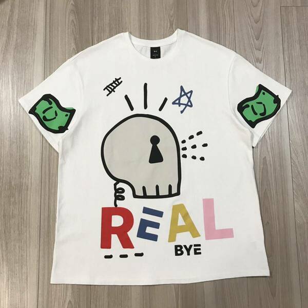 定価¥16,940 REAL BUY SKULL international gallery beams Trevor Andrew plusビームス リアル バイ トレバーアンドリュー プリントTシャツ