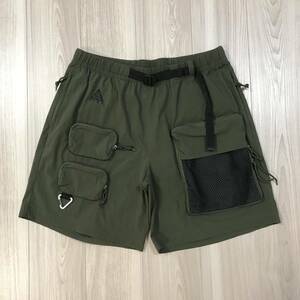 NIKE AS M NRG ACG CARGO SHORTナイキ カーゴ ショーツ ショート パンツ カーキ カラビナ ブラック ナイロン ポケット バッグ