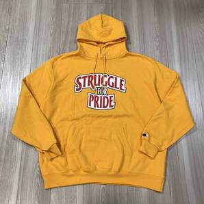 XL struggle for pride champion ストラグル フォー プライド チャンピオン スウェットパーカー フード フーディー イエロー レッド ビッグ