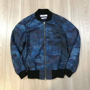 FDMTL BORO BOMBER JACKET MA-1ファンダメンタル ボロ ボンバー ジャケット 転写 デニム 襤褸 ブルゾン ミリタリー 刺し子 プリント コート