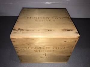 【管K365】木箱のみ　SUNTORY OLD WHISKY 4 bottles SO-04 サントリー　ウイスキー　オールド　4本　空箱