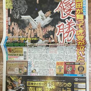 阪神タイガースセントラルリーグ優勝時のデイリースポーツ紙