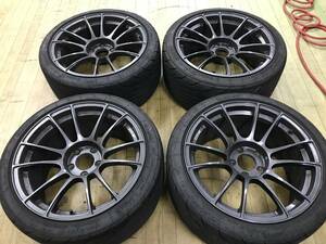 SSR GTX04 PCD114.3-5穴 9.5J+40 ナンカン NS-2R 255/35R18 4本 中古 車高短クラウン マークX カムリ スカイライン