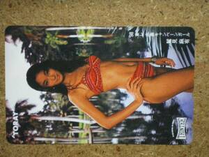 wasim*. see flax . Toray 110-194670 bikini swimsuit telephone card 