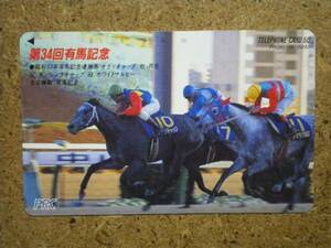 I391・110-78027　PRC オグリキャップ 競馬 テレカ